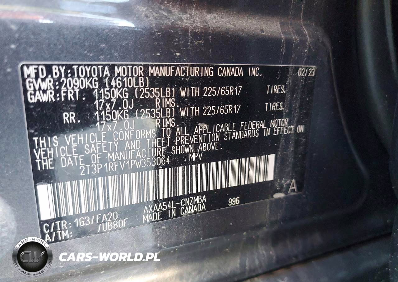 2023 Toyota Rav4 Xle VIN:2T3P1RFV1PW353064 - 13
