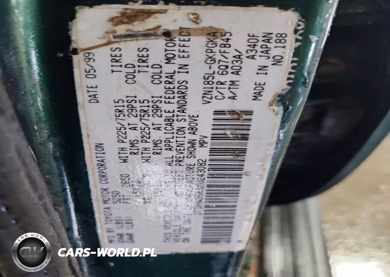 1999 Toyota 4Runner Sr5 VIN:JT3HN86R3X0243082 - 12