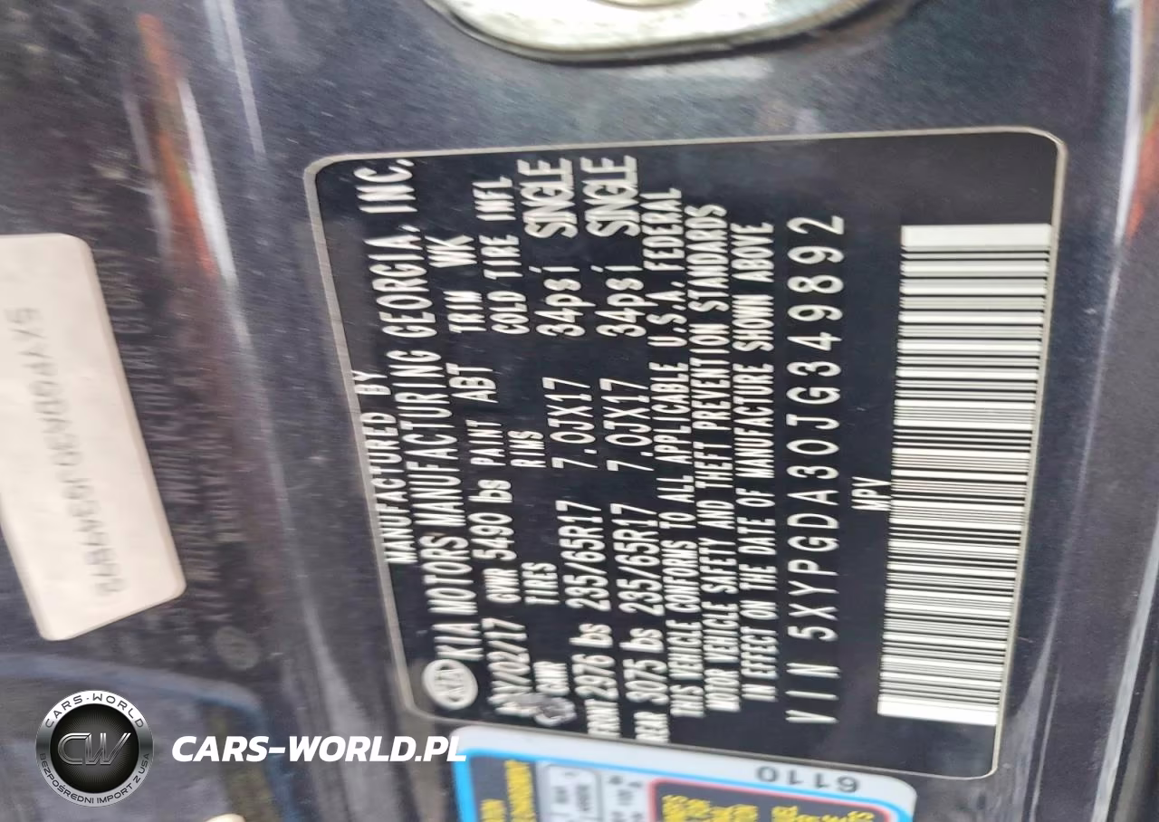 2018 Kia Sorento Lx VIN:5XYPGDA30JG349892 - 13