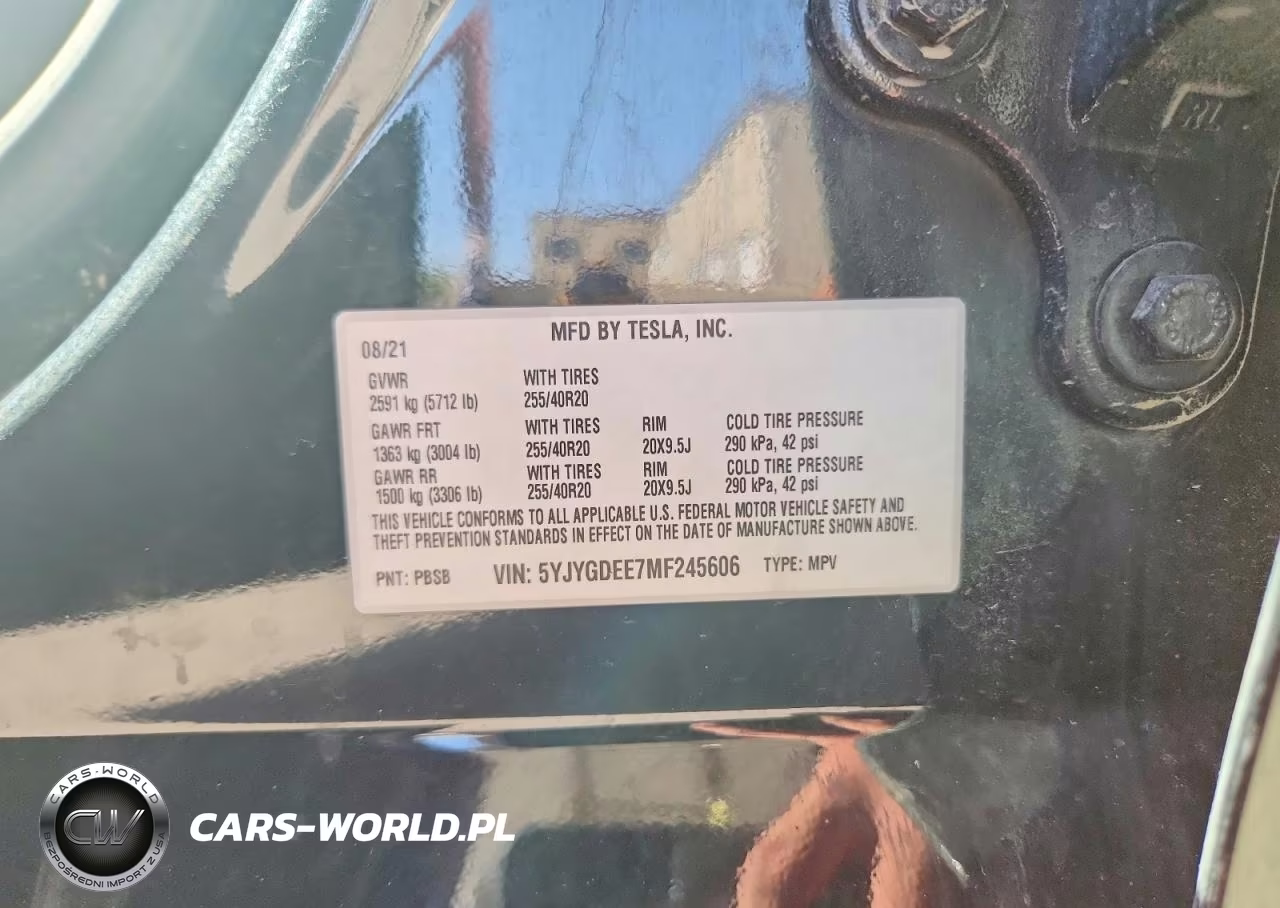 2021 Tesla Model Y VIN:5YJYGDEE7MF245606 - 12