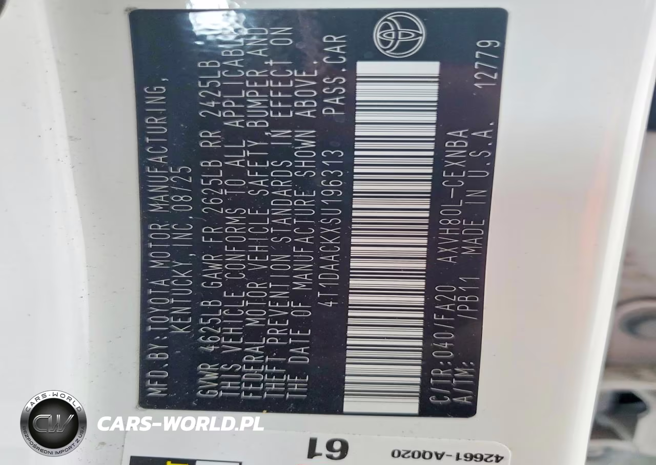 2025 Toyota Camry Le VIN:4T1DAACKXSU196313 - 12