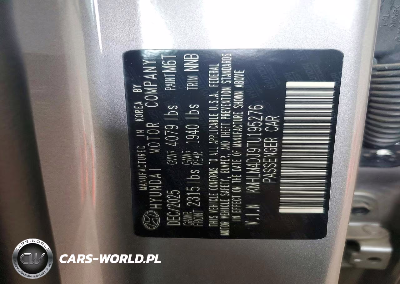 2026 Hyundai Elantra Hybrid Blue VIN:KMHLM4DJ9TU195276 - 12