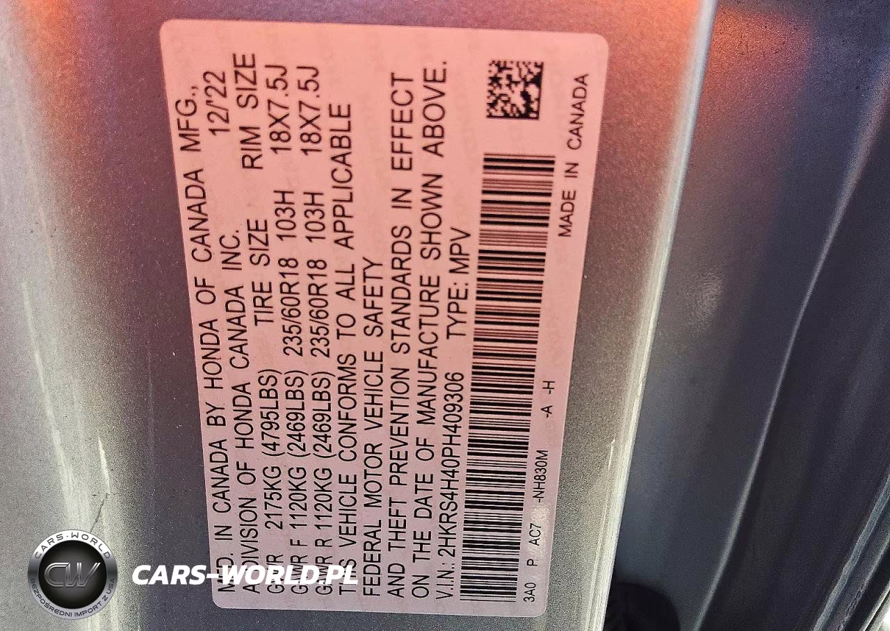 2023 Honda Cr-V Ex VIN:2HKRS4H40PH409306 - 13