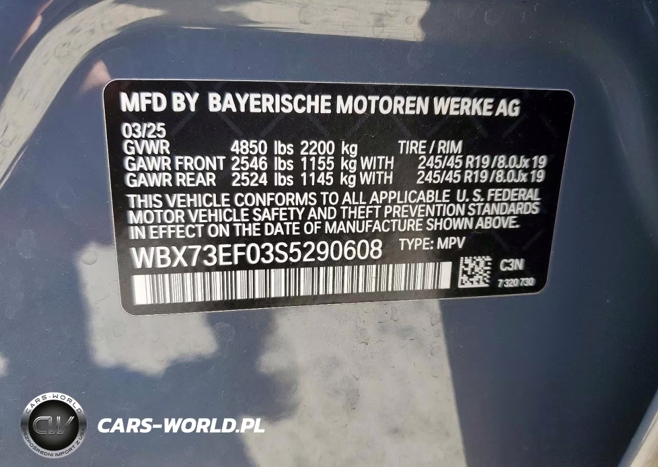 2025 BMW X1 xDrive28I VIN:WBX73EF03S5290608 - 13