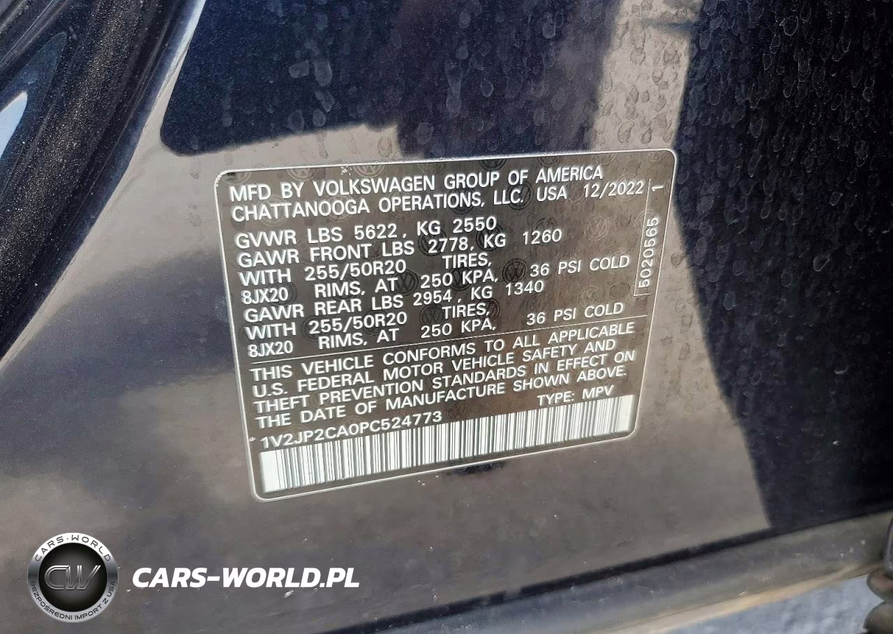 2023 Volkswagen Atlas Se VIN:1V2JP2CA0PC524773 - 14