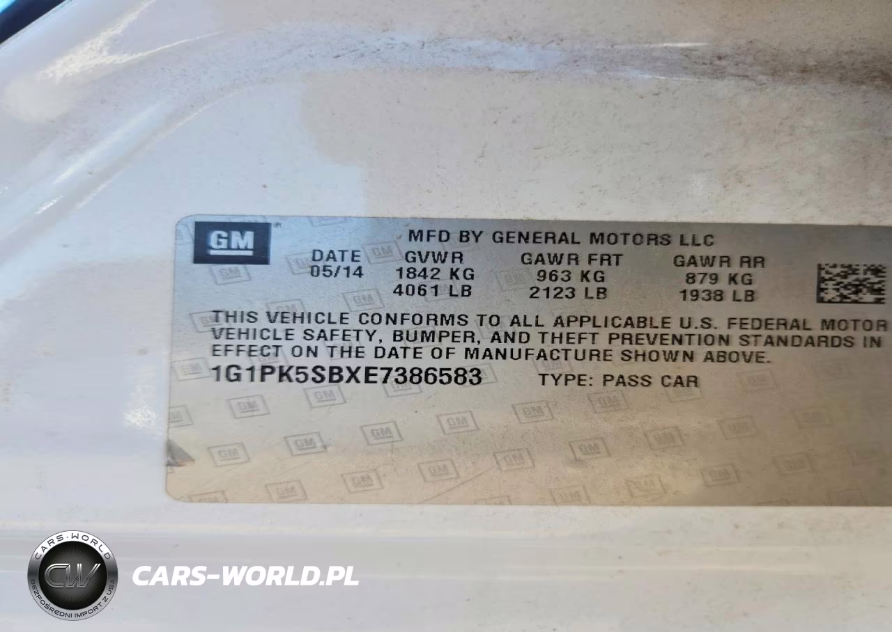 2014 Chevrolet Cruze Lt VIN:1G1PK5SBXE7386583 - 12