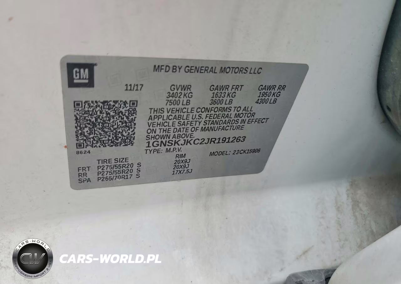 2018 Chevrolet Suburban K1500 Premier VIN:1GNSKJKC2JR191263 - 13