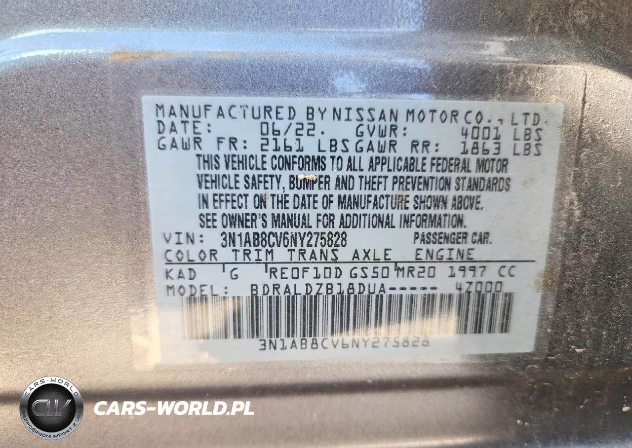 2022 Nissan Sentra Sv VIN:3N1AB8CV6NY275828 - 12