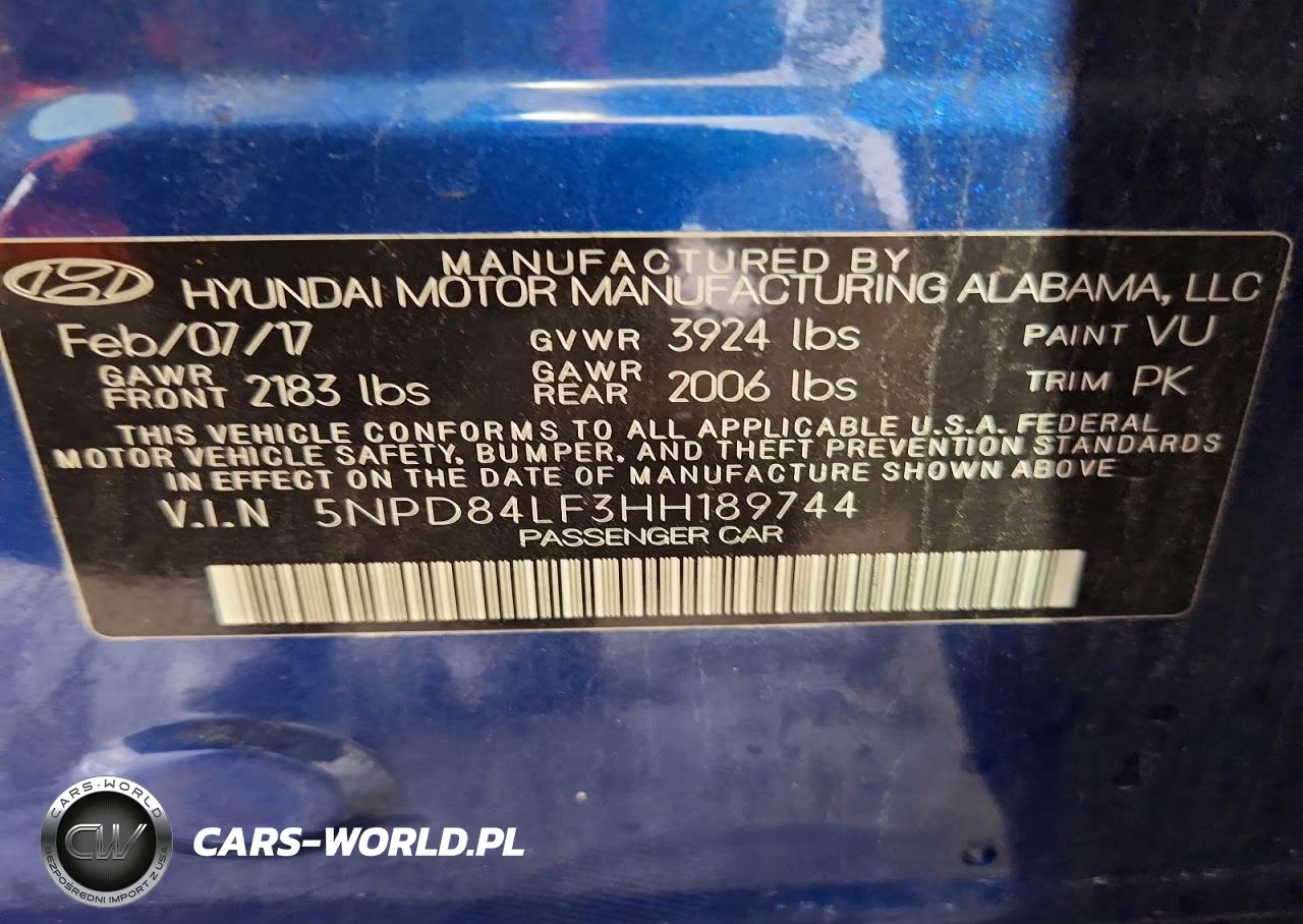 2017 Hyundai Elantra Se VIN:5NPD84LF3HH189744 - 13