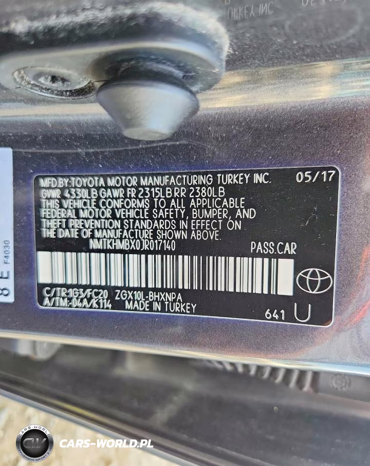 2018 Toyota C-Hr Xle Premium VIN:NMTKHMBX0JR017140 - 13