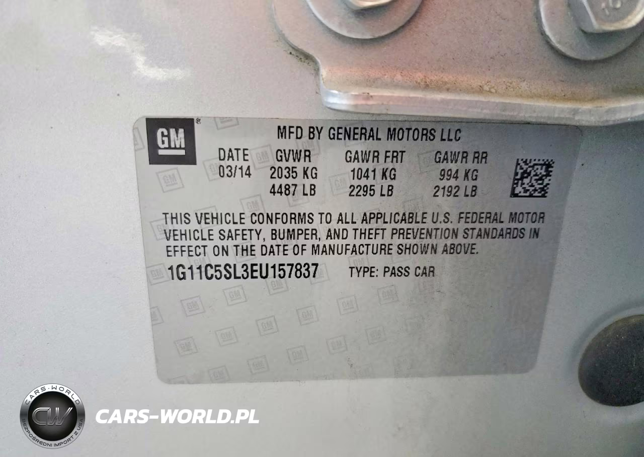 2014 Chevrolet Malibu 1Lt VIN:1G11C5SL3EU157837 - 13