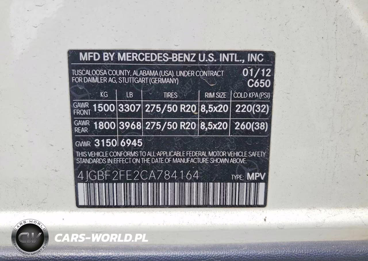 2012 Mercedes-Benz Gl 350 Bluetec VIN:4JGBF2FE2CA784164 - 13