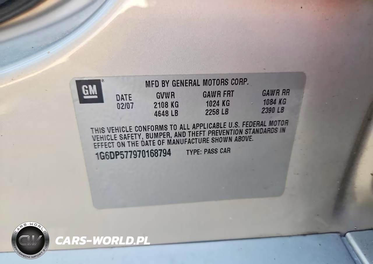 2007 Cadillac Cts Hi Feature V6 VIN:1G6DP577970168794 - 12
