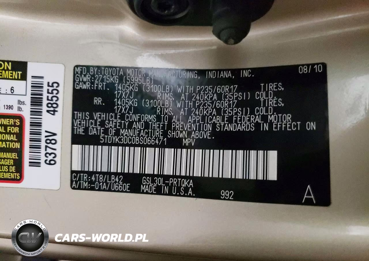 2011 Toyota Sienna Xle 8-Passenger VIN:5TDYK3DC0BS066471 - 14