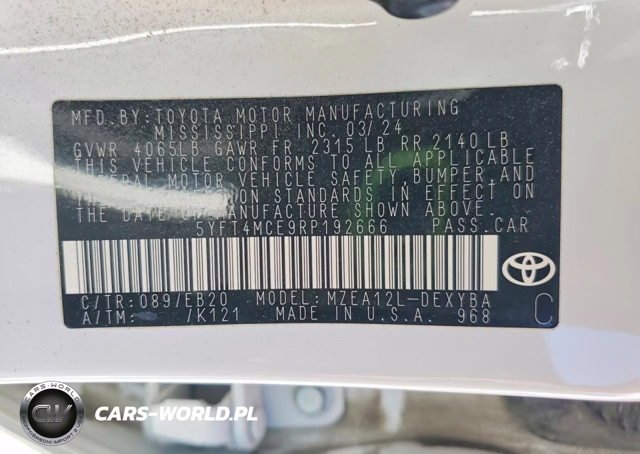 2024 Toyota Corolla Xse VIN:5YFT4MCE9RP192666 - 12