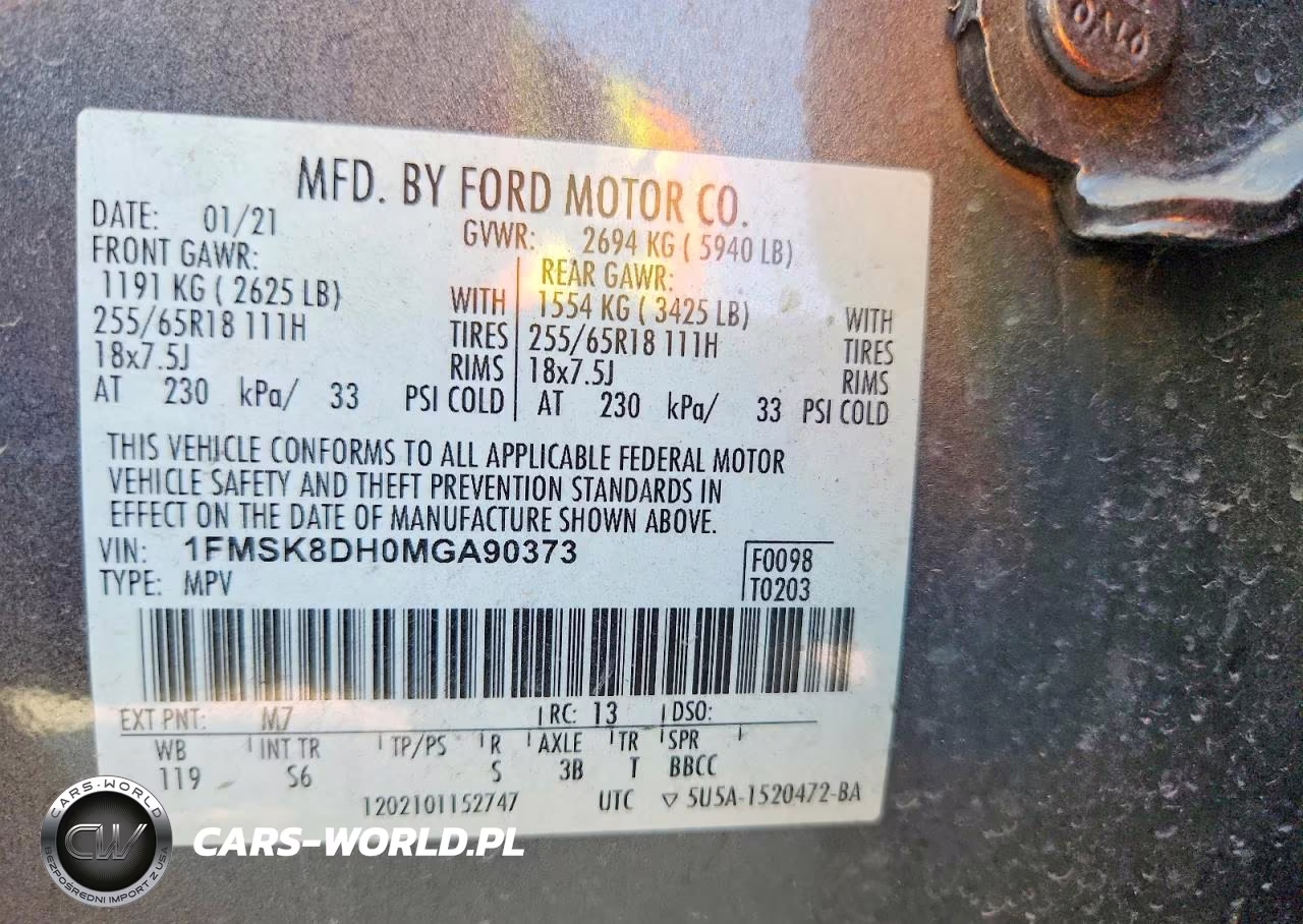 2021 Ford Explorer Xlt VIN:1FMSK8DH0MGA90373 - 14