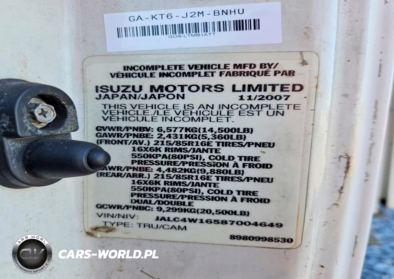2008 Isuzu Npr VIN:JALC4W16587004649 - 12