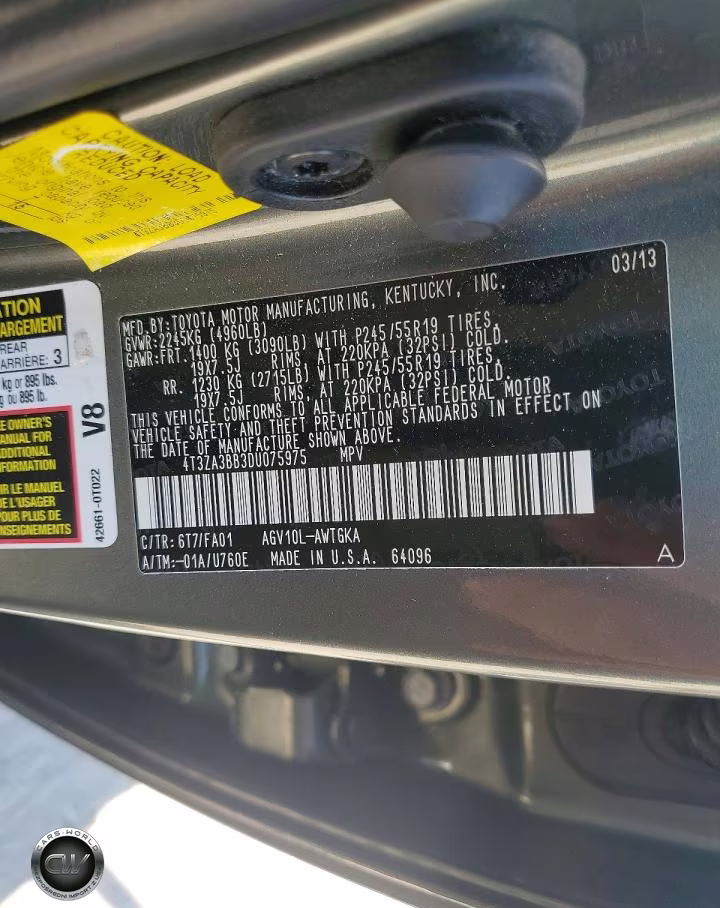 2013 Toyota Venza Le VIN:4T3ZA3BB3DU075975 - 13