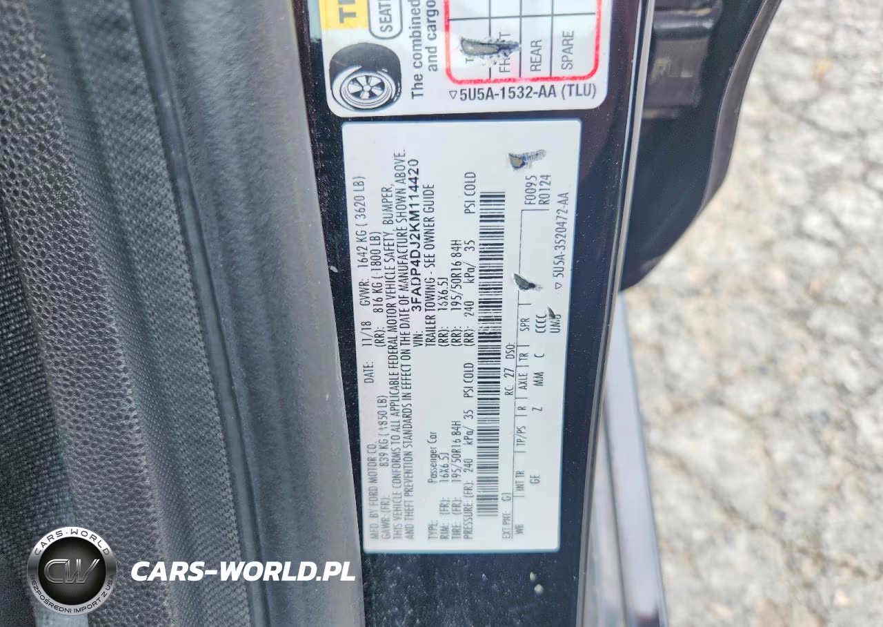 2019 Ford Fiesta St VIN:3FADP4DJ2KM114420 - 12