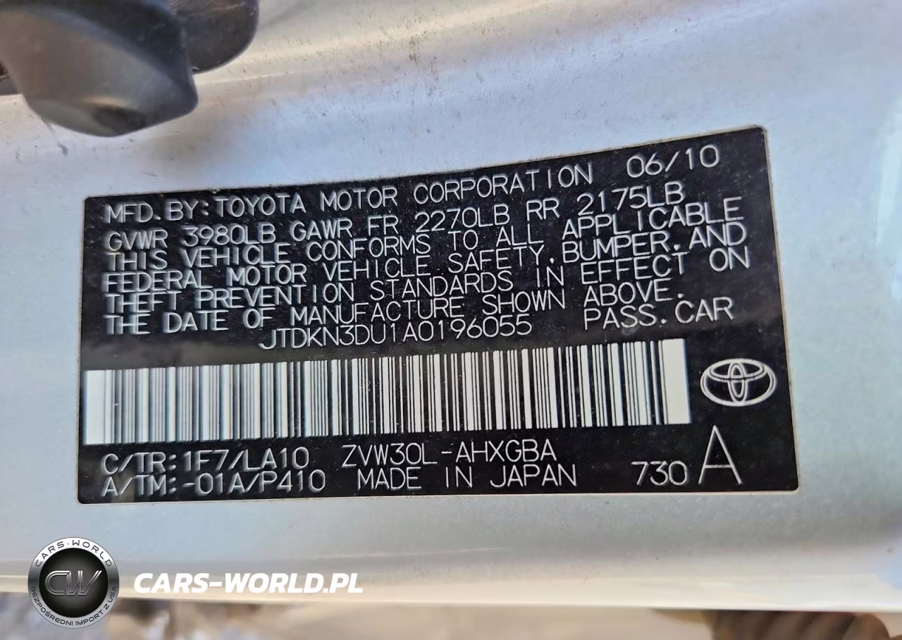 2010 Toyota Prius Iv VIN:JTDKN3DU1A0196055 - 12