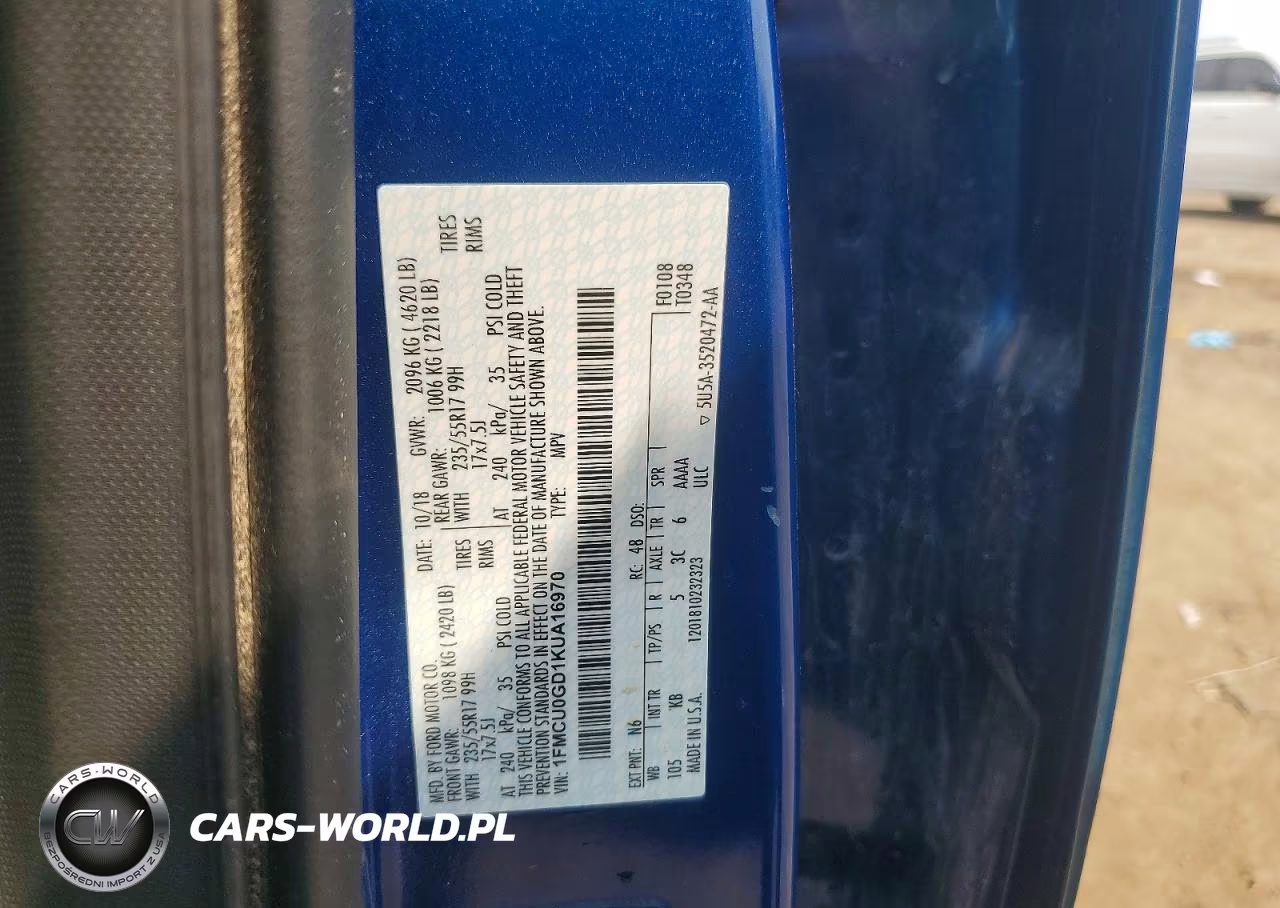 2019 Ford Escape Se VIN:1FMCU0GD1KUA16970 - 13