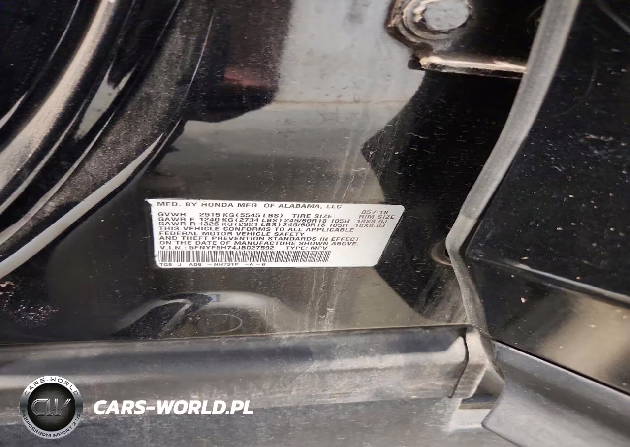 2018 Honda Pilot Exln VIN:5FNYF5H74JB027592 - 13