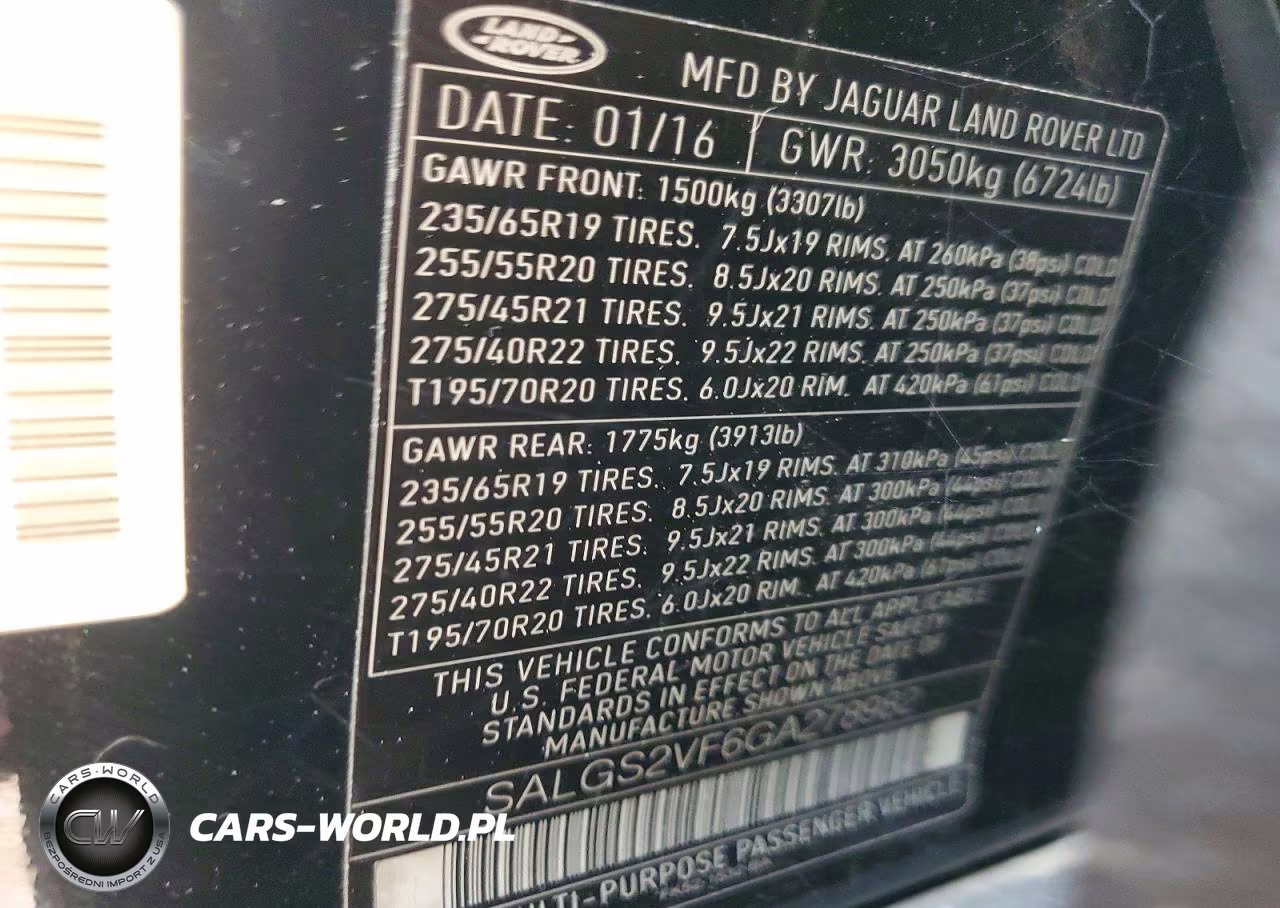 2016 Land Rover Range Rover Hse VIN:SALGS2VF6GA278982 - 13