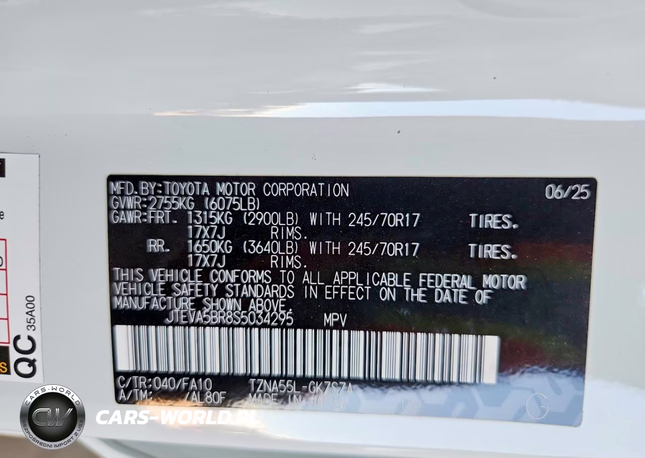 2025 Toyota 4Runner Sr5 VIN:JTEVA5BR8S5034295 - 13