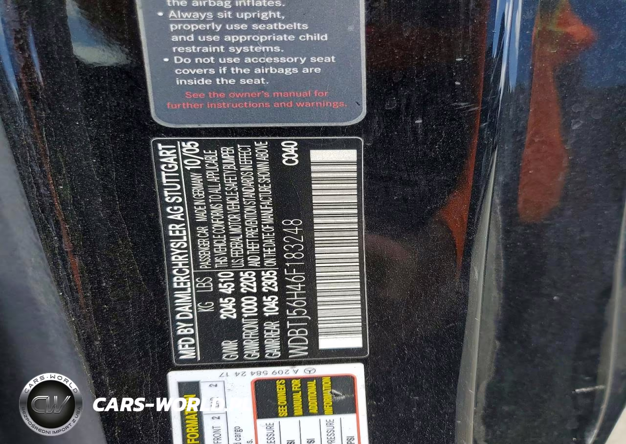 2006 Mercedes-Benz Clk 350 VIN:WDBTJ56H46F183248 - 12