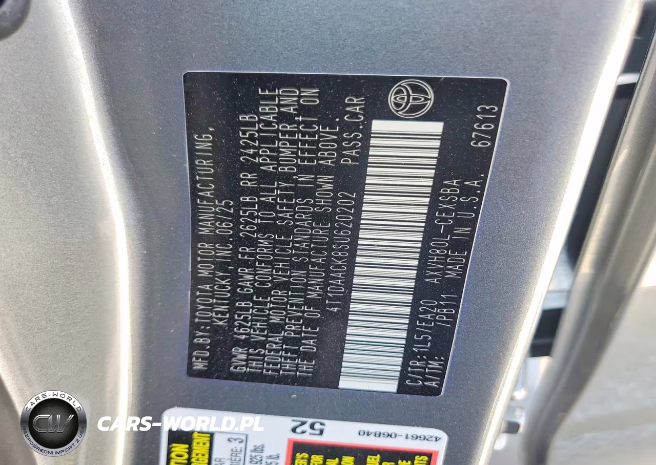 2025 Toyota Camry Se VIN:4T1DAACK8SU620202 - 13
