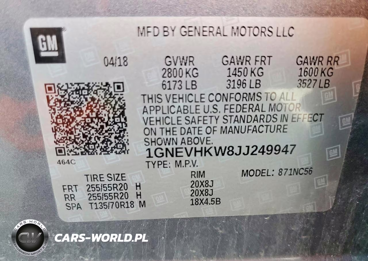 2018 Chevrolet Traverse Lt VIN:1GNEVHKW8JJ249947 - 14