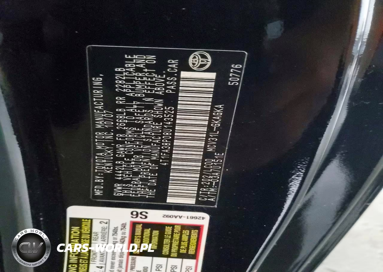 2008 Toyota Camry Solara Sle V6 VIN:4T1FA38P08U143525 - 13