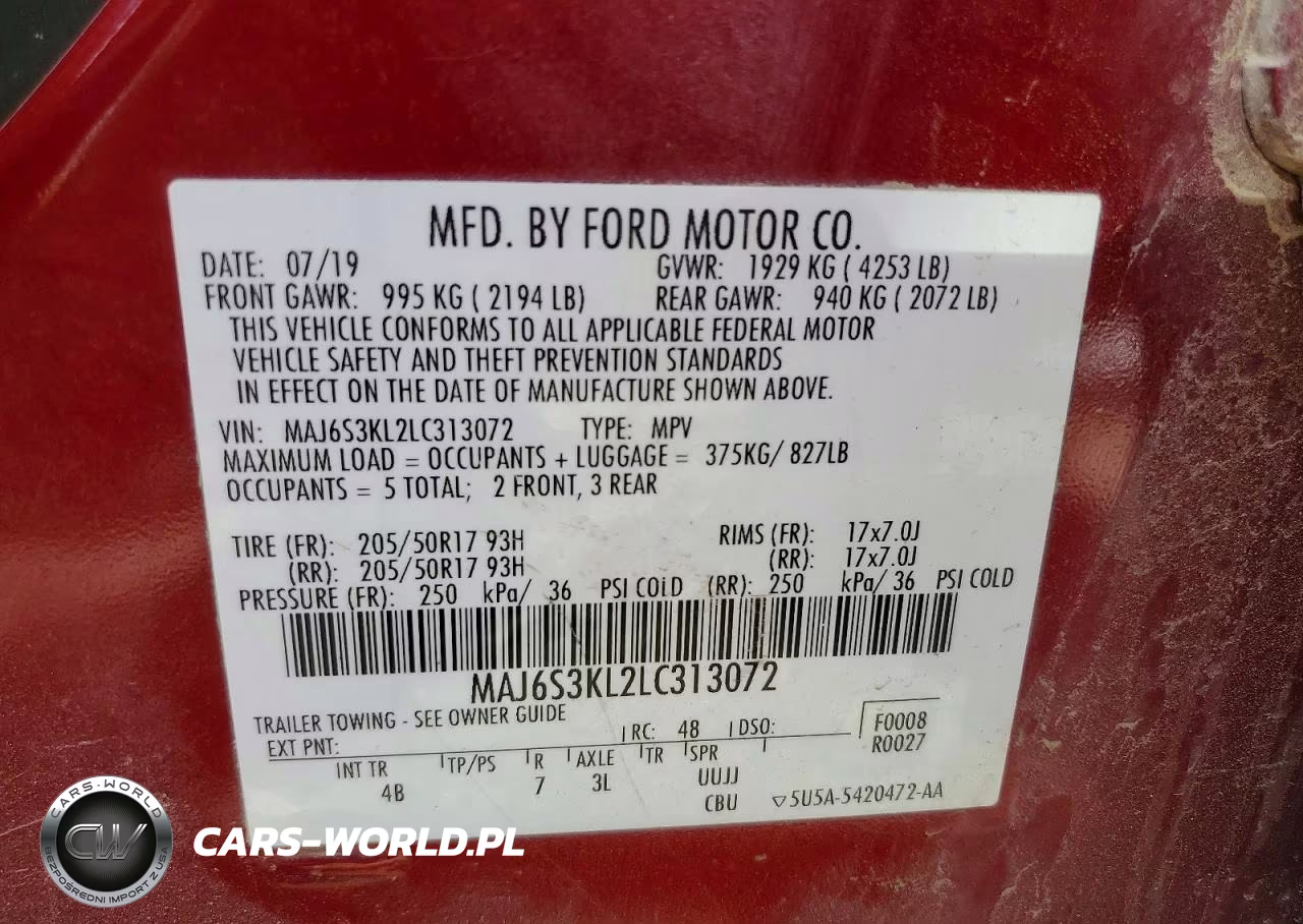 2020 Ford Ecosport Titanium VIN:MAJ6S3KL2LC313072 - 13