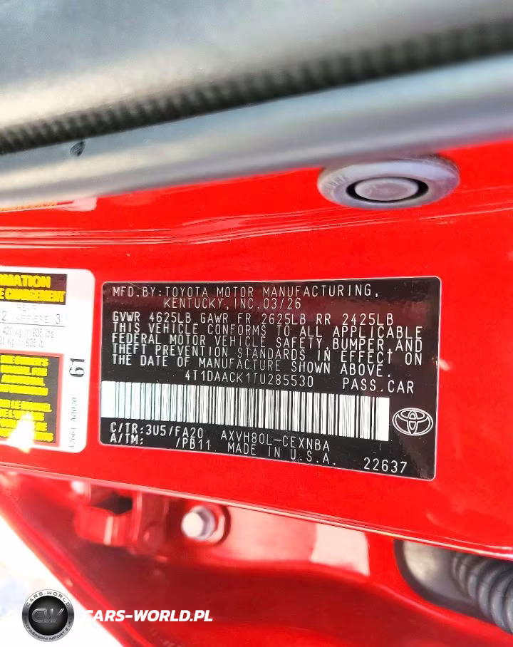 2026 Toyota Camry Le VIN:4T1DAACK1TU285530 - 12