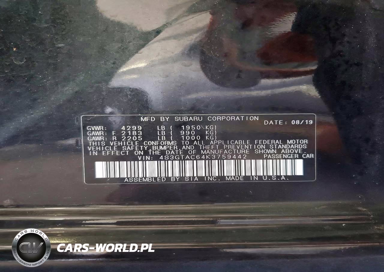 2019 Subaru Impreza Premium VIN:4S3GTAC64K3759442 - 13
