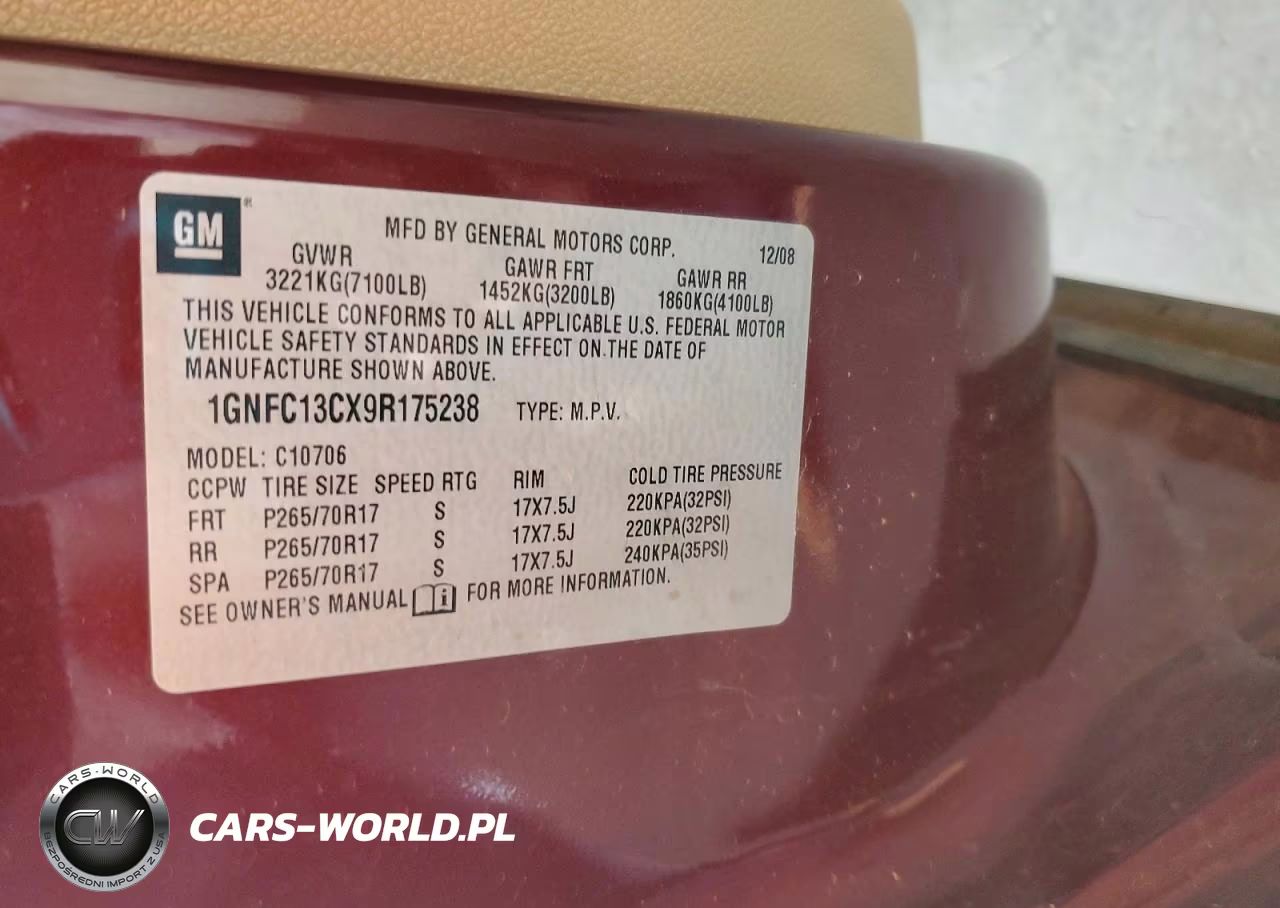 2009 Chevrolet Tahoe VIN:1GNFC13CX9R175238 - 13