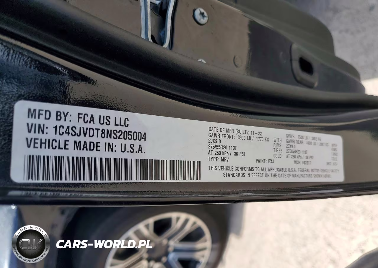 2022 Jeep Wagoneer Series Iii VIN:1C4SJVDT8NS205004 - 14