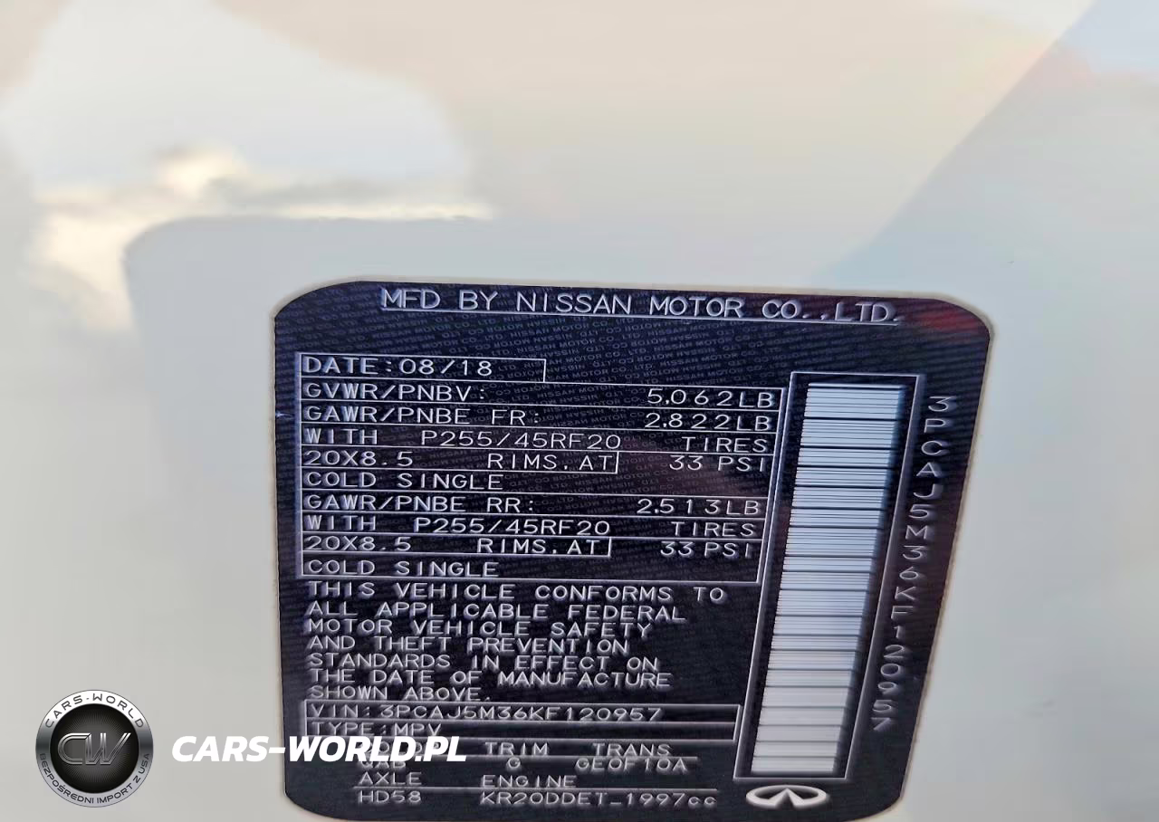 2019 Infiniti Qx50 Essential VIN:3PCAJ5M36KF120957 - 13