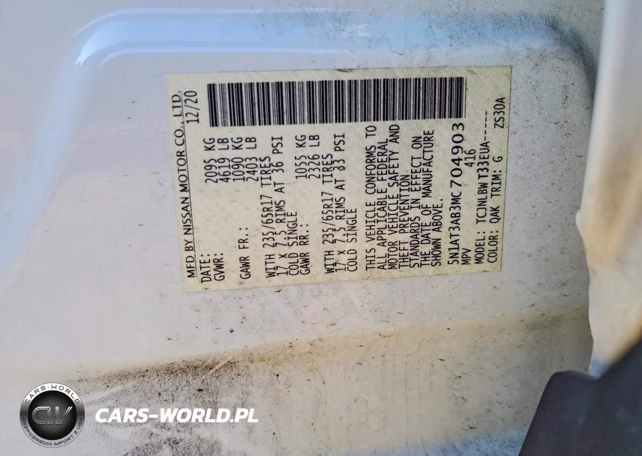 2021 Nissan Rogue S VIN:5N1AT3AB3MC704903 - 12