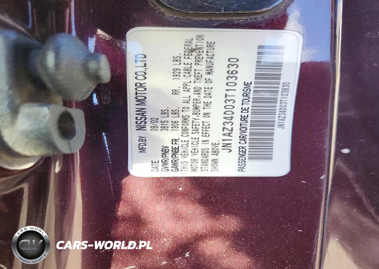 2003 Nissan 350Z Coupe VIN:JN1AZ34D03T103630 - 12