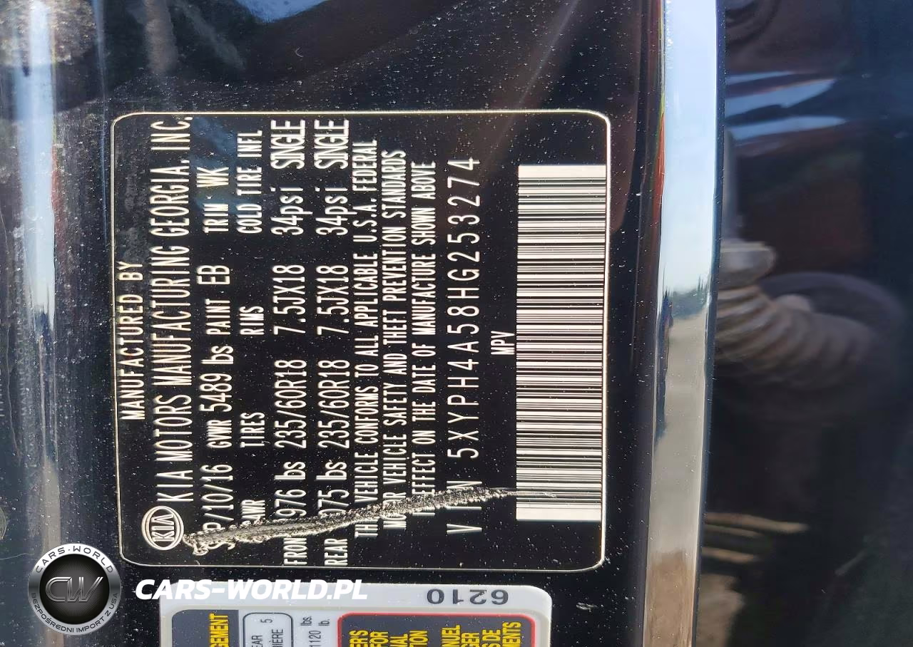 2017 Kia Sorento Ex VIN:5XYPH4A58HG253274 - 13