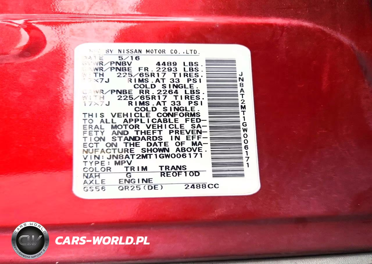 2016 Nissan Rogue S VIN:JN8AT2MT1GW006171 - 12