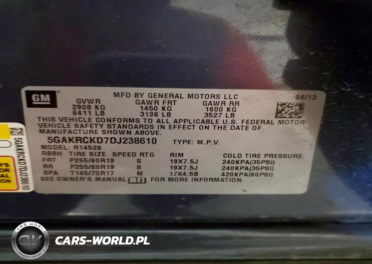 2013 Buick Enclave VIN:5GAKRCKD7DJ238610 - 13