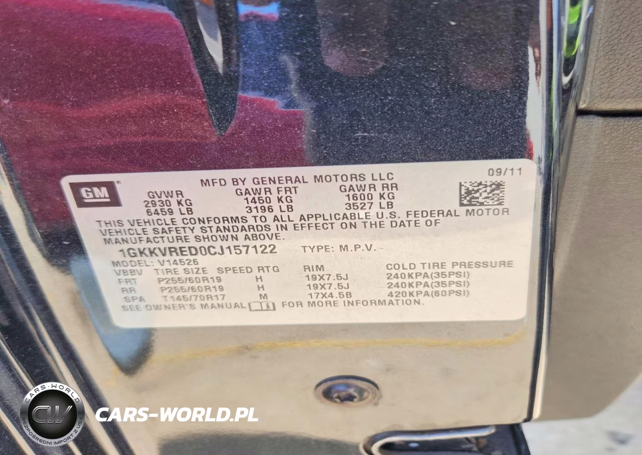 2012 GMC Acadia Slt-1 VIN:1GKKVRED0CJ157122 - 13