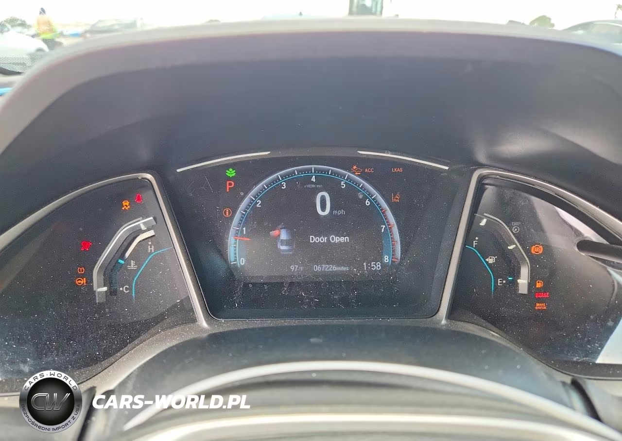 2020 Honda Civic Ex VIN:19XFC1F31LE017944 - 9