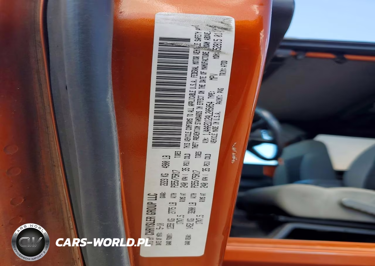 2010 Jeep Wrangler Sport VIN:1J4AA2D12AL205054 - 13