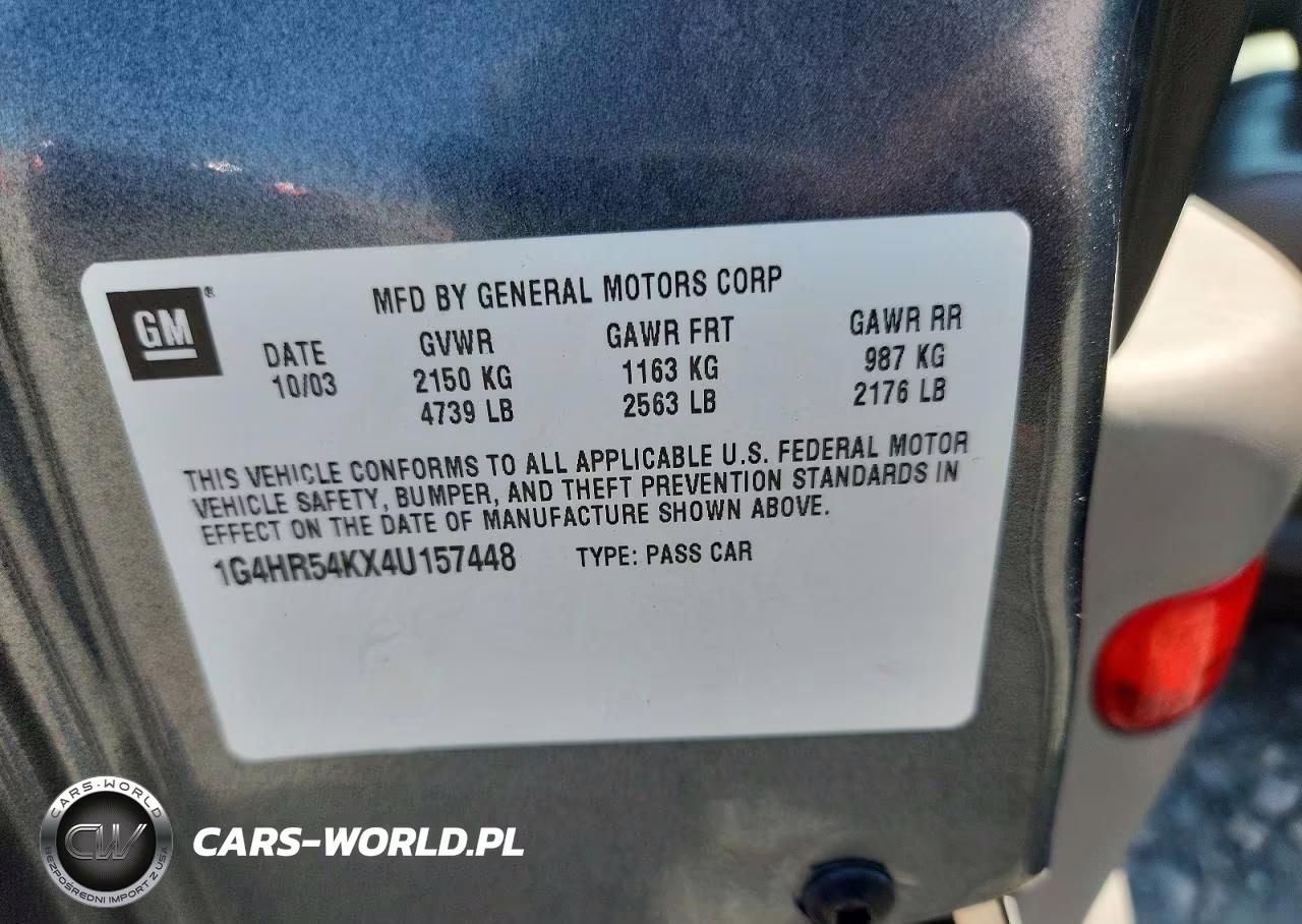 2004 Buick Lesabre Limited VIN:1G4HR54KX4U157448 - 12