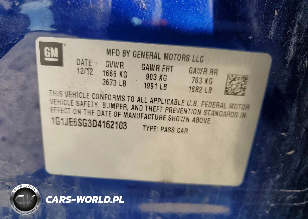2013 Chevrolet Sonic Ltz VIN:1G1JE6SG3D4162103 - 13