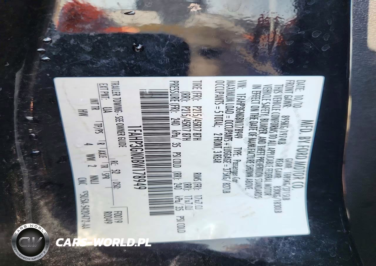 2011 Ford Focus Ses VIN:1FAHP3GN0BW178949 - 12