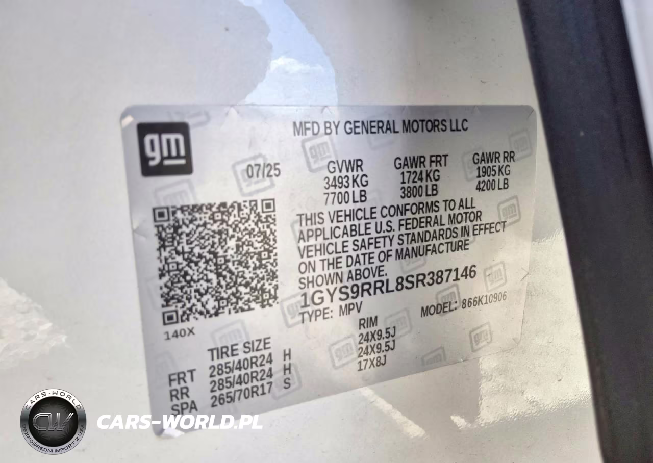 2025 Cadillac Escalade Esv Sport Platinum VIN:1GYS9RRL8SR387146 - 13
